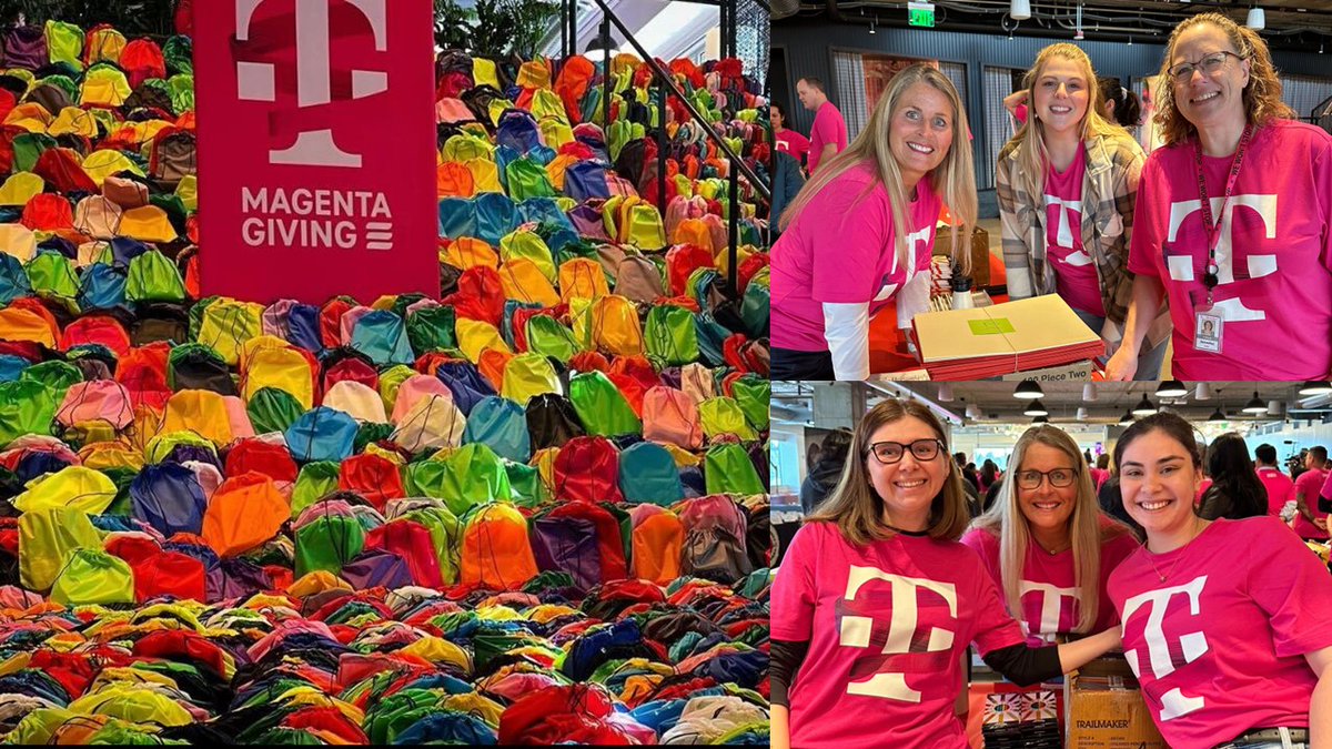 Check out my <a href="/TMobile/">T-Mobile</a> teammates in Seattle earlier this week assembling kits for City Year students. All in the spirit of promoting students’ well-being and showing City Year’s partnering schools some well-deserved love!

#OneTeamTogether
 #MagentaGivingMonth