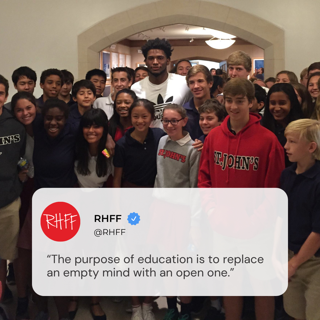 rhff's tweet photo. As we continue to pursue education, let's remember that the greatest gift we can give ourselves is an open mind. 📚💡 

#EducationForAll
#NeverStopLearning
#JusWin
#JusFam
#JustiseWinslow
#RHFF https://t.co/woXRSnCwcW