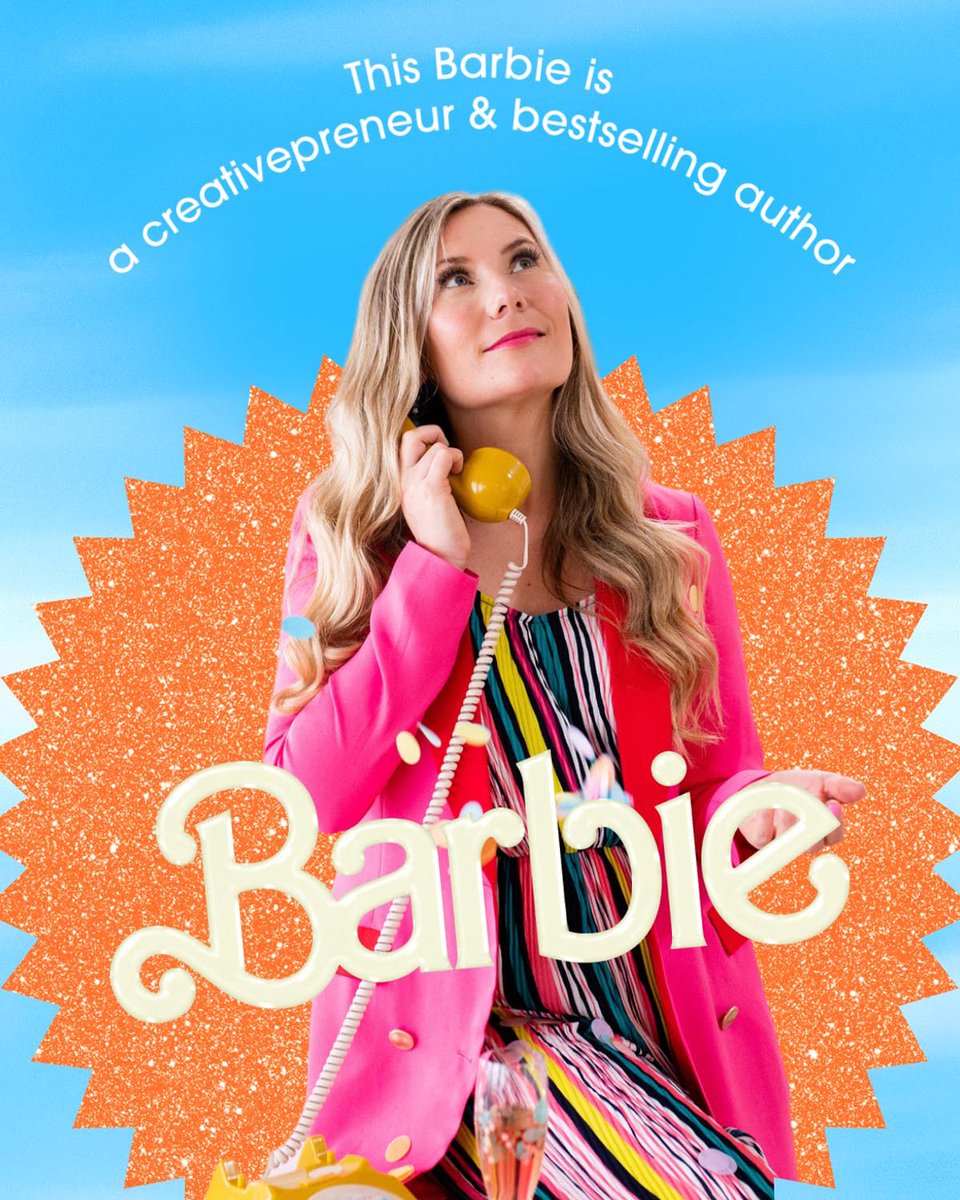 RachaelTStudio's tweet photo. #thisbarbie is an award-winning Creative Director, Bestselling Author, Mentor &amp; Print &amp; Pattern Designer! @rachael_taylor_🧡

What a fun way of promoting female power!

#womeninbusiness #femalefounded #fempreneur#womanpower #womanpreneur #entrepreneur#creativepreneur https://t.co/VgiZ4NIczY
