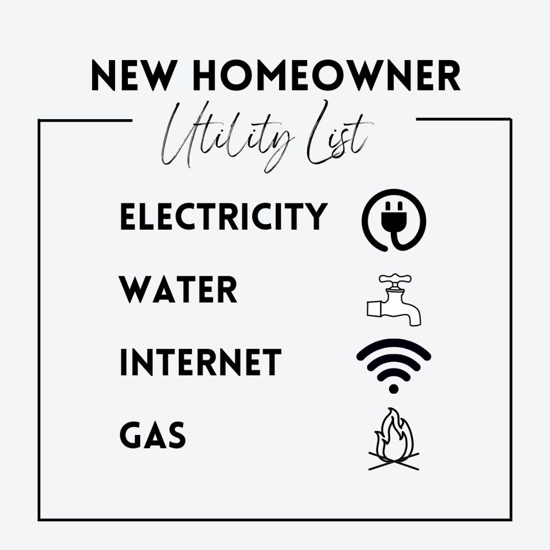 Are you a new homeowner? Here are the top 4 utilities that need to be changed into your name upon moving in.

#homeowner #newhomeowner #homeownertips #newhomeownertips #utilitylist #homeutility #homebills