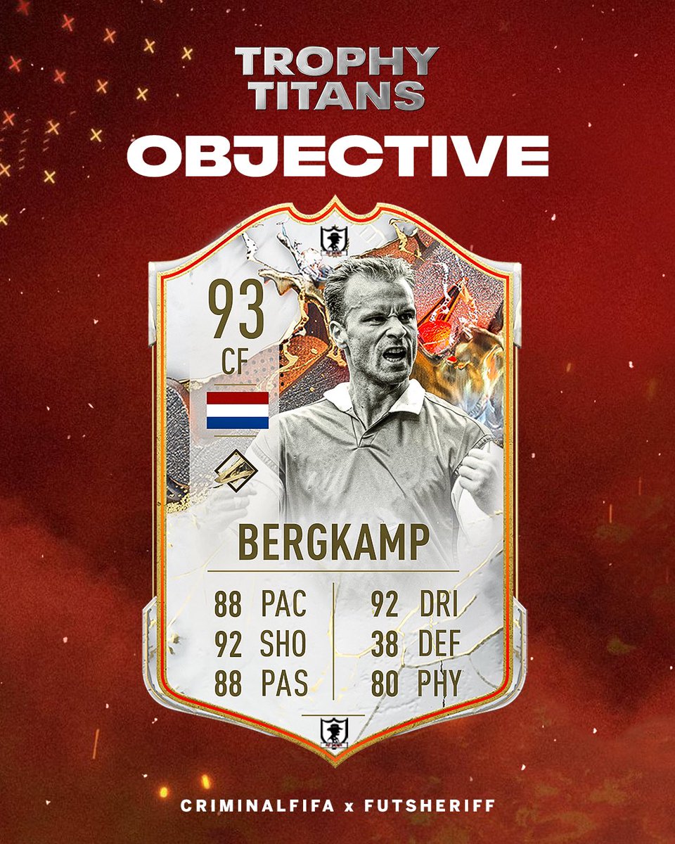 🚨Bergkamp🇳🇱 is coming as OBJECTIVE 😳

Stats are prediction ✍🏻

Make sure to follow <a href="/FutSheriff/">Fut Sheriff</a> and <a href="/Criminal__x/">Sahil</a> ❤️

#fifa23