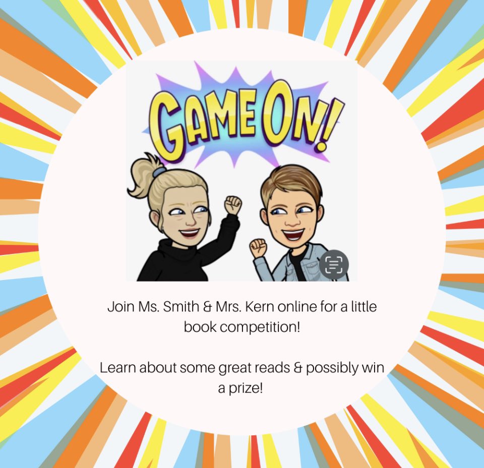 Join me and Ms. Smith, WCHS librarian, for a bookish game tomorrow from 11-12. The Google Meet join code will be posted in LMC Google classroom at 10:50 on Friday. #elearningday #warriorsread