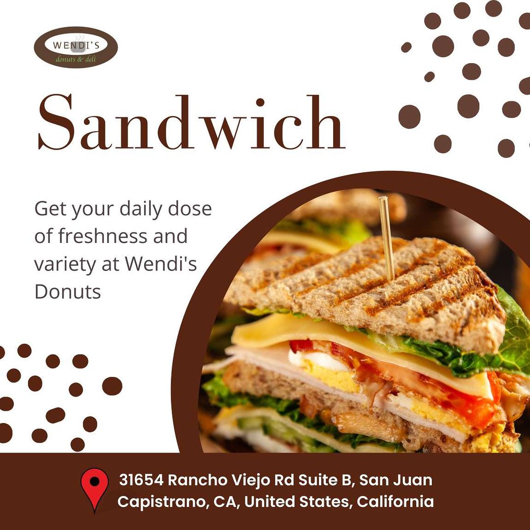 wendis_donuts's tweet photo. Looking for a sweet treat in San Juan Capistrano?
Look no further than Wendi's Donuts! Our famous donut store offers a delicious variety of donuts, bagels, and sandwiches that are sure to satisfy any craving. Come see us today!"
#WendisDonuts #SanJuanCapistrano #DonutsForDays https://t.co/kG1vHRWDjC