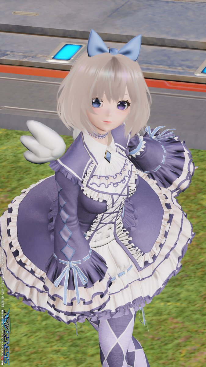 pso2satuki's tweet image. #PSO2NGS_SSあ
#NGS無加工SS
今日の一枚
顔向けてくれるの便利～(*'▽')
（周辺の人全員向くの怖いけど･･･）
