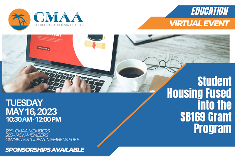 Student Housing Fused into the SB169 Grant Program - Tuesday, May 16, 2023
conta.cc/3nPv7mG