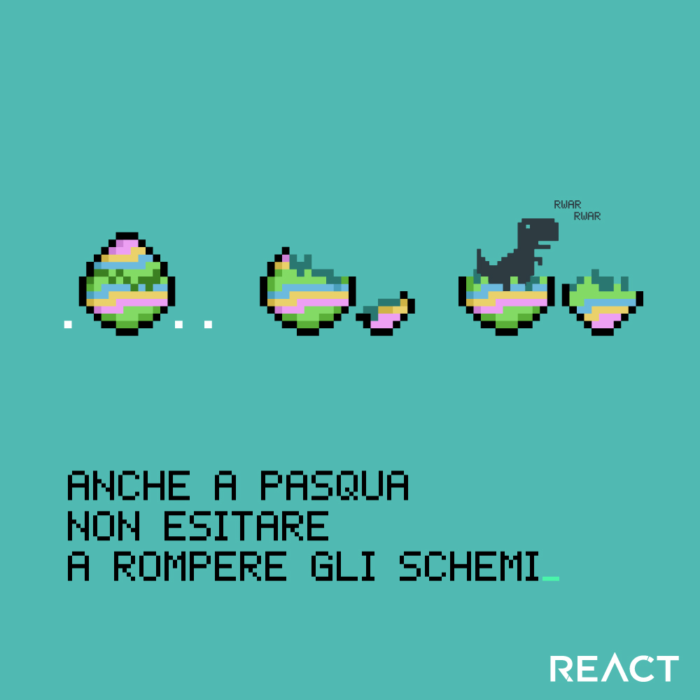 ReactConsulting's tweet image. 🐣 Buona #Pasqua a tutti i nostri follower! Vi auguriamo di trascorrere questi giorni di festa all&apos;insegna del relax, della serenità e, come sempre, della creatività!

Ci rivediamo, più carichi di prima, martedì 11 aprile!

#react #reactconsulting #Pasqua2023 #HappyEaster