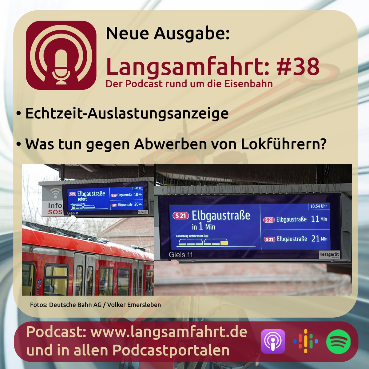 langsamfahrt's tweet photo. Wie schön wäre es, genau in den Wagen einzusteigen in dem noch Platz ist, in Hamburg bereits möglich.
Podcast: https://t.co/mft4MTsueD
#bahn #podcast #lightgate #sbahn #sbahnhamburg #lokführer #vvo https://t.co/xq6JgUgquB
