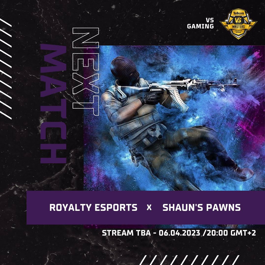 Our <a href="/CounterStrike/">CS2</a> team take on Shuans Pawns in <a href="/VSGamingWorld/">Telkom VS Gaming</a> tonight @ 8pm 💜goodluck have fun all.
