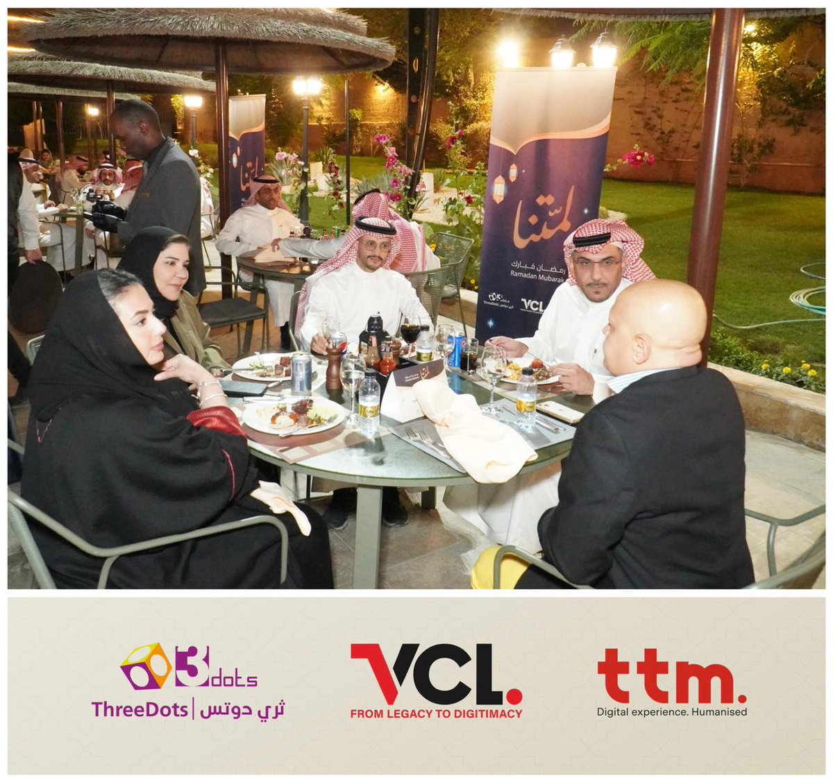We are humbled and honored to host together with <a href="/VCLLTD/">VCL Ltd</a> and our strategic partner <a href="/threedots_sa/">ThreeDots Group</a>  a warm #SuhoorDinner in #Riyadh for our friends, clients and partners. We would like to thank you all for making this night a whole-hearted and lasting experience!
#TTM #Ramadan2023