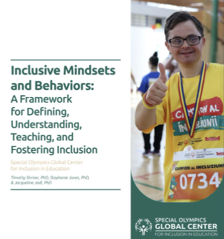 TimShriver's tweet photo. 🤝 @SpecialOlympics and the EASEL Lab at @hgse partnered to develop an explicit framework for inclusive mindsets and behaviors that enable and drive young people to include others. Read our research brief here ▶️ https://t.co/nZyPixW6Wa #ChooseToInclude https://t.co/8YhjBTydhX