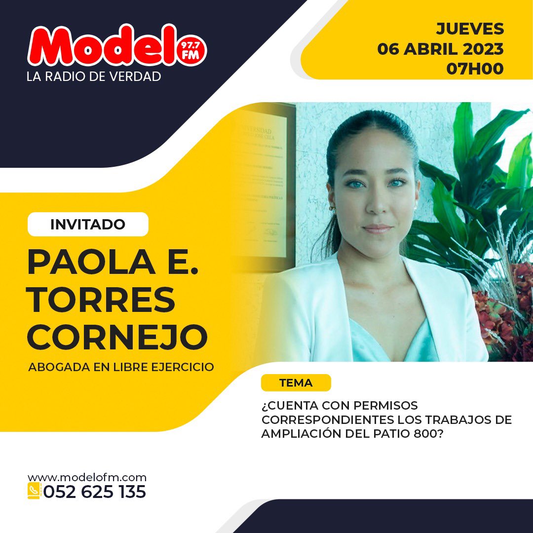 EsteffTorres's tweet photo. Sobre la construcción de las “Bodegas Multipropósito” del denominado <Patio 800> del Terminal Portuario de Manta TPM. Gracias a #RadioModelo por la convocatoria a este espacio. https://t.co/S14BhCAXM0
