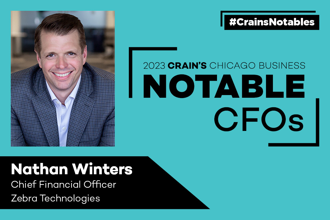 Congratulations to Zebra’s own Nathan Winters, for making the Crain's Chicago Business list of notable CFOs! social.zebra.com/6016gGjJa 

#CrainsNotables #CFO #ChiefFinancialOfficer