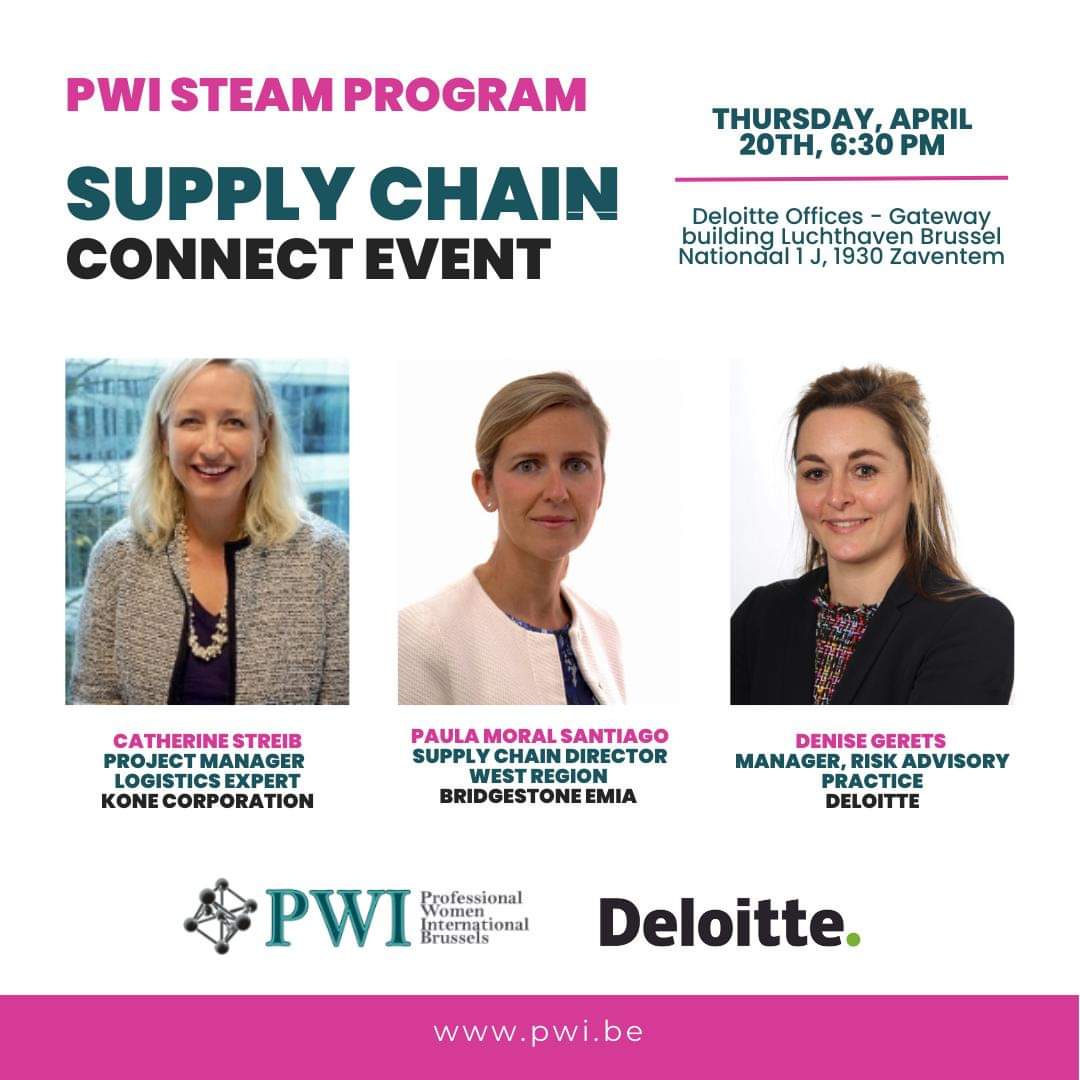 🚚 Exciting news for all STEAM Passionates, Experts, and Curious! 📦
PWI STEAM Program is proud to partner with Deloitte for the upcoming Supply Chain Connect Event on Thursday, April 20th. 
🆙 Register now to secure your spot:pwi.be/event-5216042