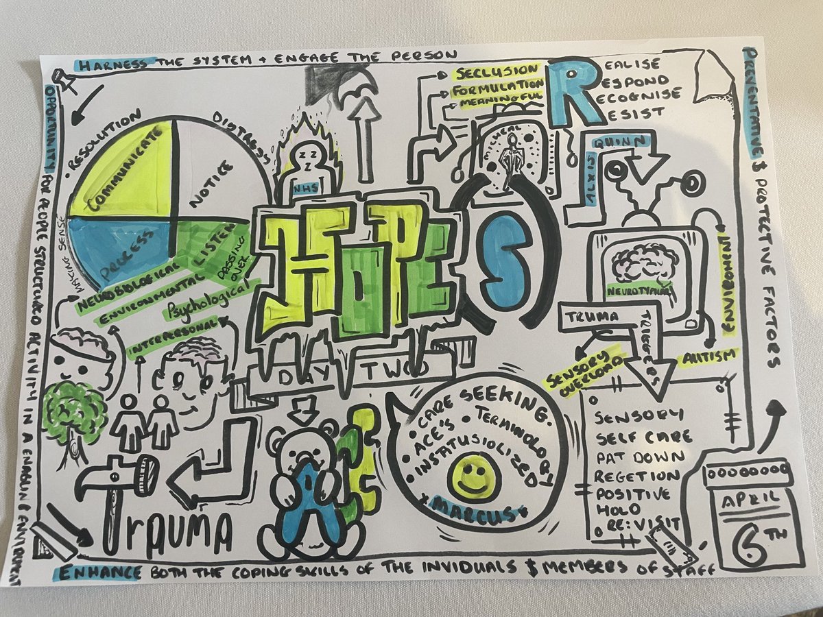 Tori_Doll_'s tweet photo. Love these “key learns and take home messages” from the HOPE(s) training over the last 2 days by one of the attendees! Super creative & helpful for consolidating knowledge & skills in a visual format!
#ReducingRestrictivePractices #RRP #HOPEs https://t.co/6ZwibuIrh0
