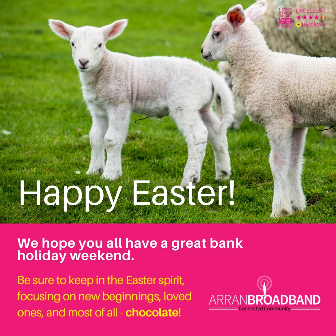 Wishing everyone a very 'hoppy' Easter! 🐰

However you spend this holiday, we hope it's a good one!

#easter #connectivity #fullfibre #rural #communities #digitaldivide #scotland