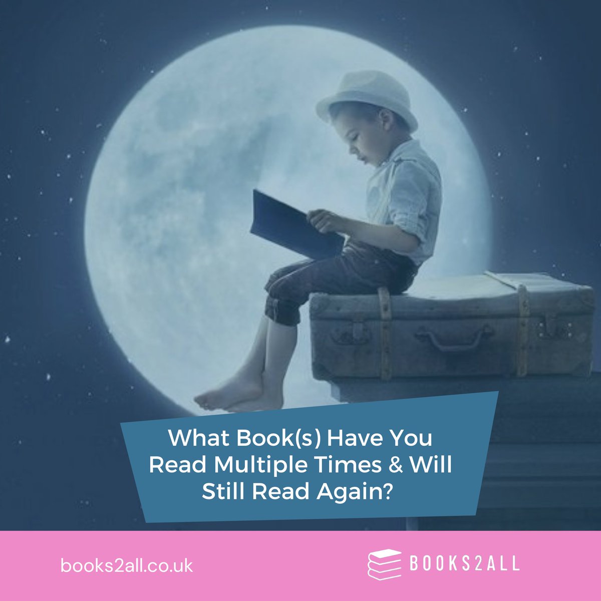 Books2All's tweet image. What book(s) have you read multiple times &amp;amp; will read again?

#books2all #opportunitiesforeverychild #donatebooks #ukcharity #bookdonations #bookstoread #childrensbooks #childrensbookdonations #secondaryschool #primaryschool #teachers #schoollibrary #ukeducation