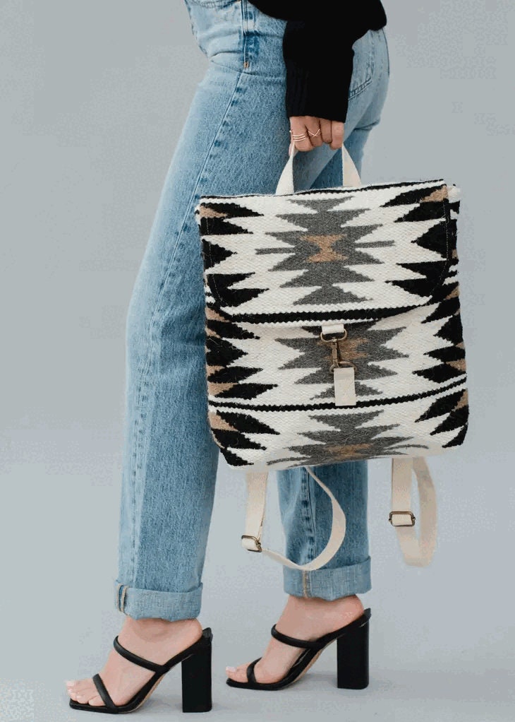 BellissimaUsa's tweet image. Excited to share the latest addition to my #etsy shop: Southwest Aztec Backpack-Western Backpack Travel Bag-Durable Wool &amp;amp; Cotton Unisex Backpack for School, Career or Work-Neutral Colors etsy.me/3MnoTEF #convertiblebackpack #fashionbackpack #unisexbackpack