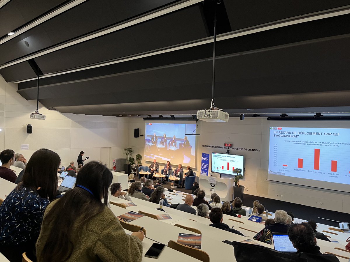 Table ronde sur l’adhésion des citoyens aux nouvelles infrastructures énergétiques. Présentation du Baromètre de recherche sur la transition énergétique par C.Sébi de ⁦<a href="/Grenoble_EM/">GEM - Alpine Business School</a>⁩  ⁦<a href="/FestivalGeopo/">FestivalGéopolitique</a>⁩
