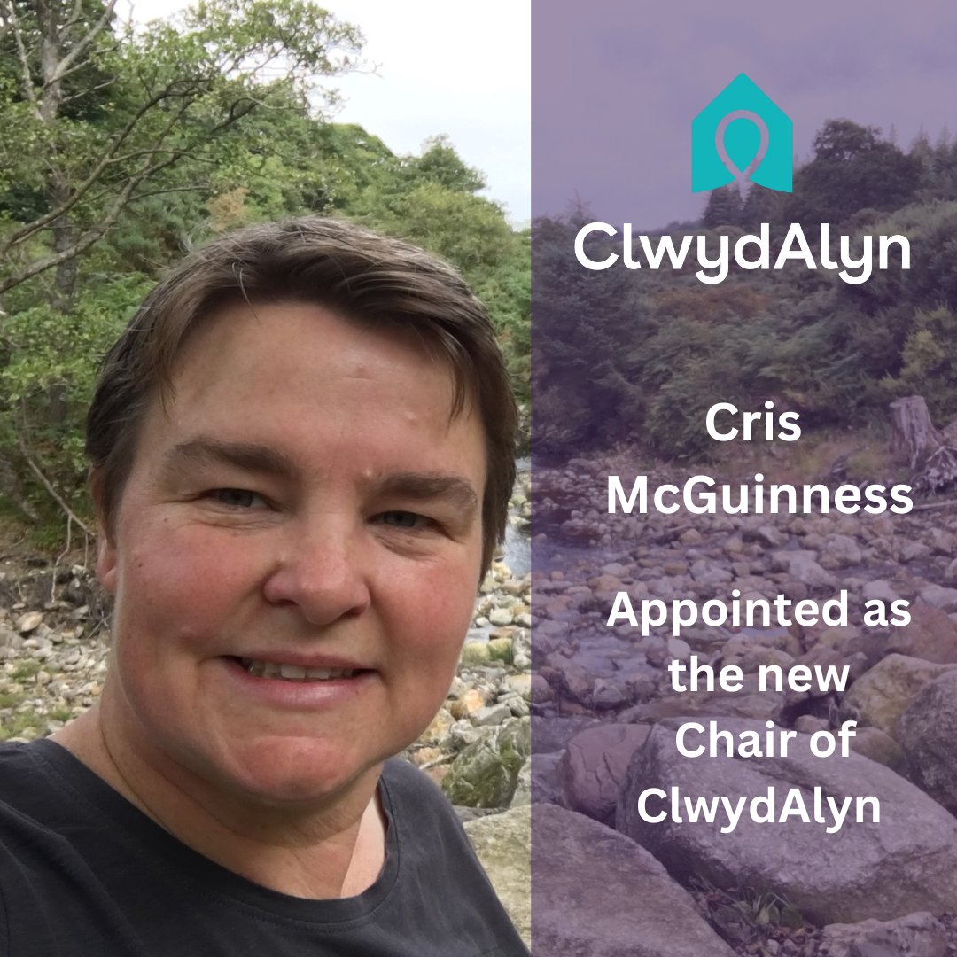 We are happy to announce that Cris McGuinness has recently been appointed as the new Chair of ClwydAlyn

We can't wait to see the great additions she brings to being our new Chair!
Welcome aboard Cris😊 

To find out more about Cris follow the link below:
clwydalyn.co.uk/news/newsitem/…