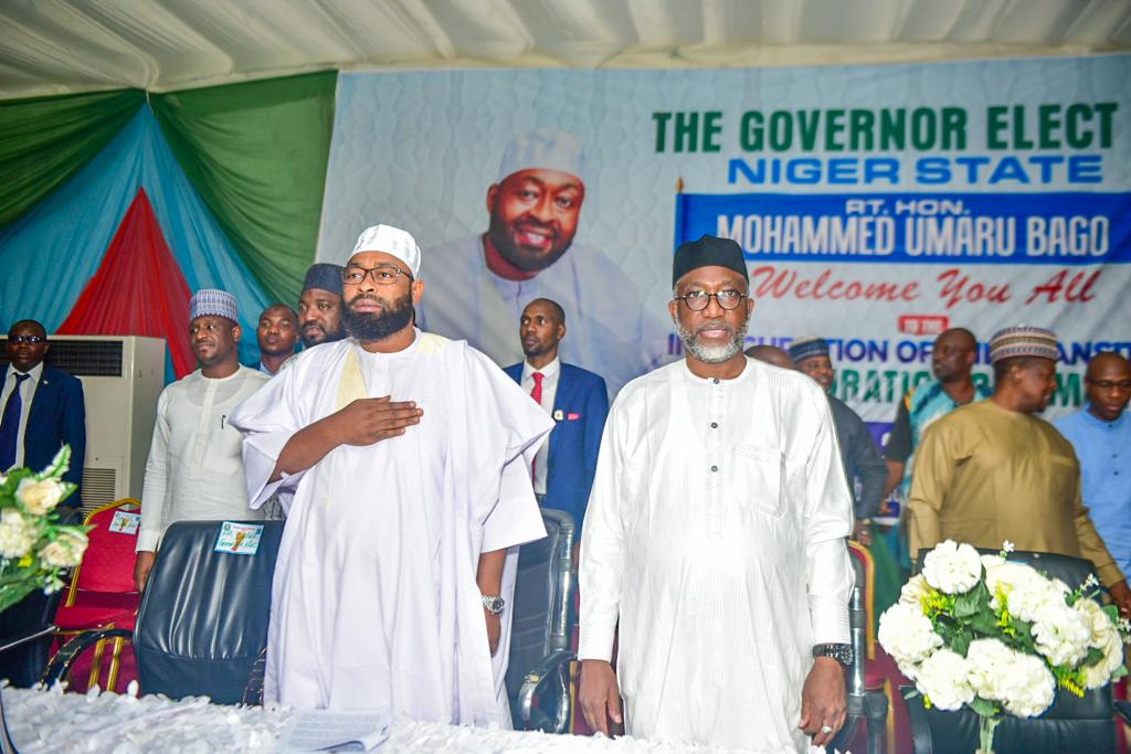 HonBago's tweet photo. Inauguration of Transition and Inauguration Committee to work out details of reports and programmes for the handing and taking over of the affairs of Niger state in a coherent, co-ordinated and successful approach.

... Towards a sustainable Niger state for all. https://t.co/Aj62kxDBp0