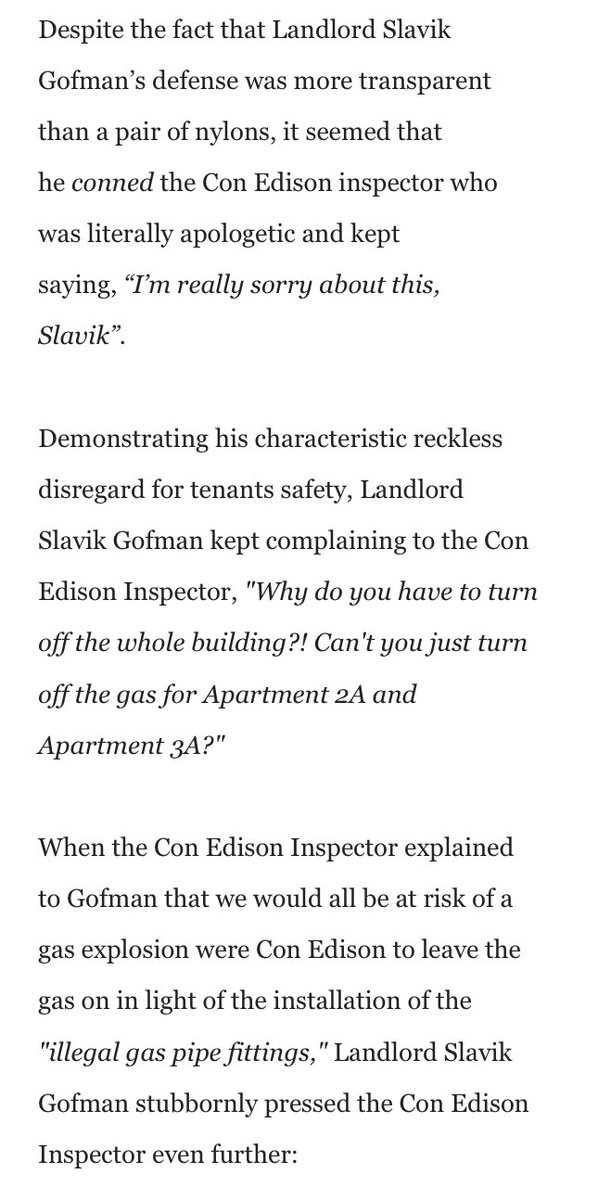 17993rd's tweet photo. 1/3👇👇🏽👇🏻 🧵 So as the TA described, in its 6/18/21 blogpost, the criminal #bribery scheme, orchestrated by #Slumlord Gofman in broad daylight & (brazenly) in front of witnesses, led to #ConEdison watering down the DANGEROUS 5/24/21 #Gas incident. So the
https://t.co/AtZa1qN4bw https://t.co/SWiuMTuPgN