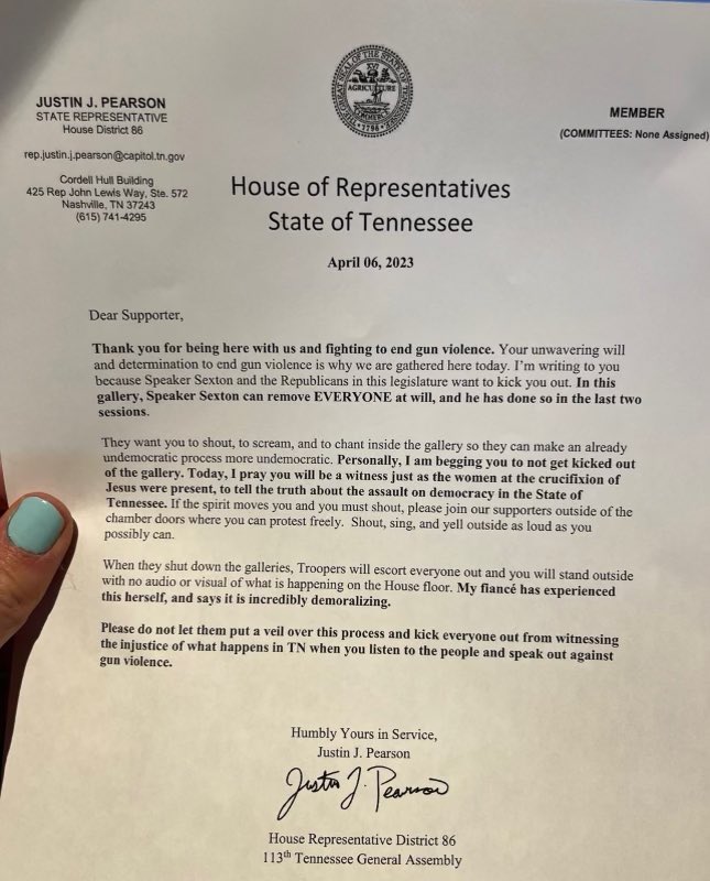 It’s never been about change for the 3 #TennesseeMe members. Their only interest is being in the spotlight. Today, they got what the wanted - the spotlight is on them, and suddenly they’re capable of inciting peace during session, instead of chaos. Where were your calls for