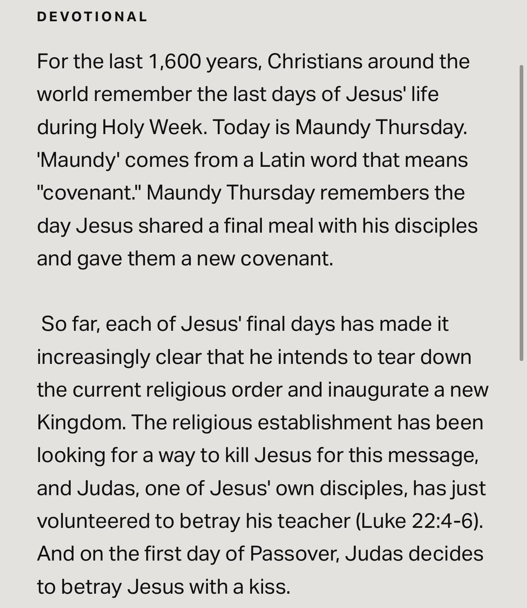 ChristianARMYS_'s tweet photo. Maundy (Covenant) Thursday Devotional 🙏❤️
#EasterExplained #Day5 https://t.co/AkCq5KwL32