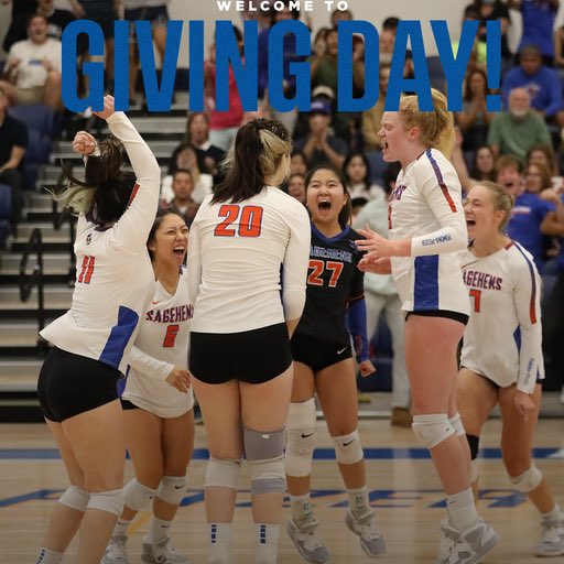 SagehenVB's tweet photo. TODAY IS THE DAY! Help your Hens meet their challenge of 15 Pomona donors and 10 Pitzer donors!  Your contribution is appreciated and helps us achieve our goals! #givingday https://t.co/VvapQ1u4ZK