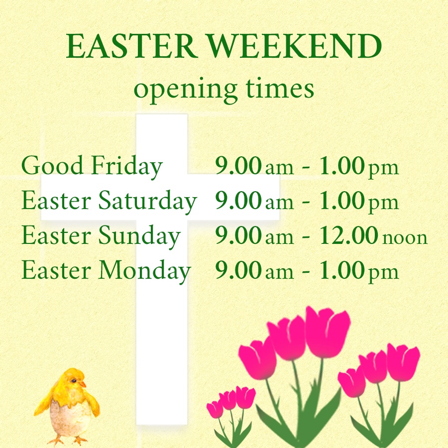 ShopPenhow's tweet photo. Happy Easter!
Our Easter opening times...
Also don't forget our Easter Raffle. £1 per strip of tickets for a chance to win some sweet treats!.
#easterraffle #EasterOpening https://t.co/TrHImeCeIt