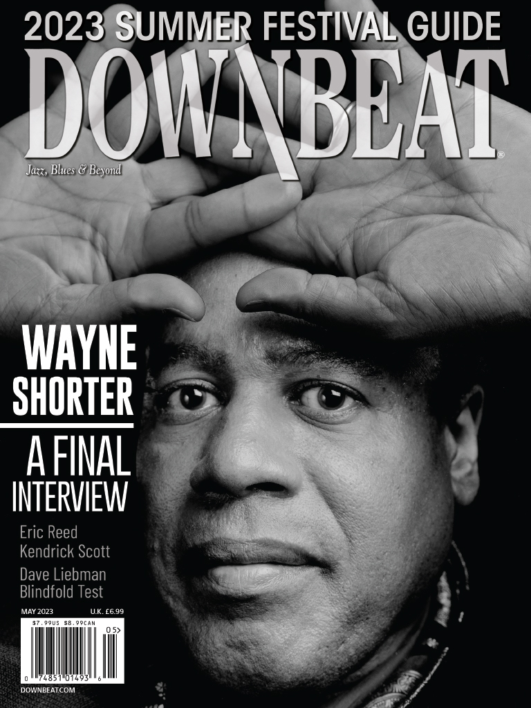 DownBeatMag's tweet image. DownBeat's May issue is out with a loving tribute to Wayne Shorter. The issue also includes two other amazing features with pianist Eric Reed and drummer Kendrick Scott as well as our in-depth guide to the Summer Jazz Festival season!
downbeat.com/magazine/2023-…
