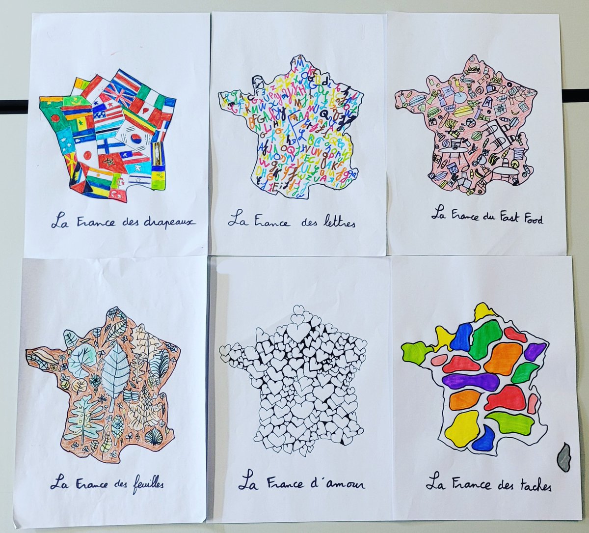 Nouvelle folie artistique : les cartes de France à la manière d'Annette Messager !
maxiprof.eklablog.com/les-cartes-de-…