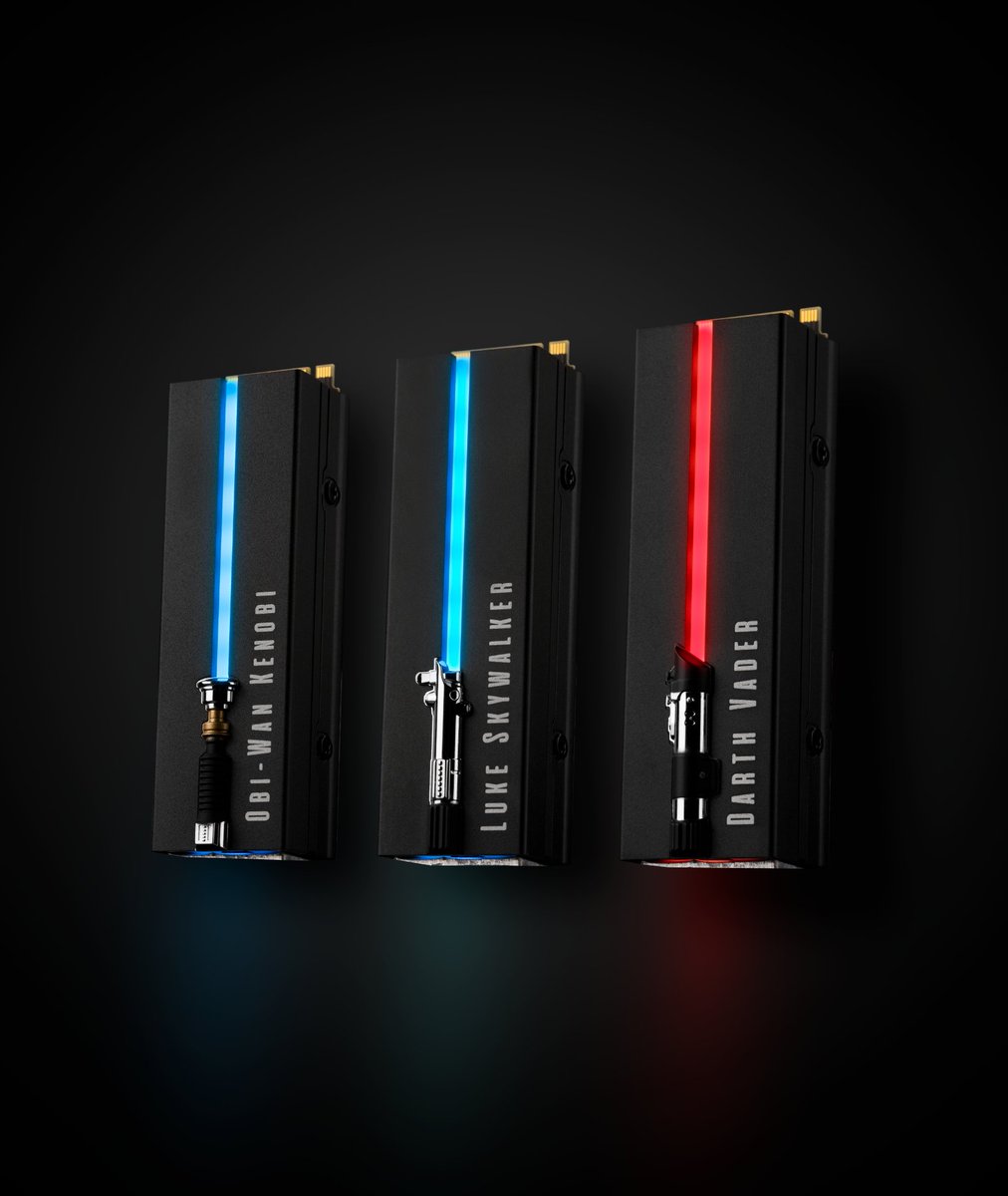 We present you THE SSD you need for your next Force-inspired build. Together with <a href="/Seagate/">Seagate</a>, we bring you a Lightsaber FireCuda SSD with an EK-designed heatsink featuring interchangeable faceplates honoring Luke Skywalker, Obi-Wan Kenobi, and Darth Vader: ek.tech/Star-Wars-Heat…