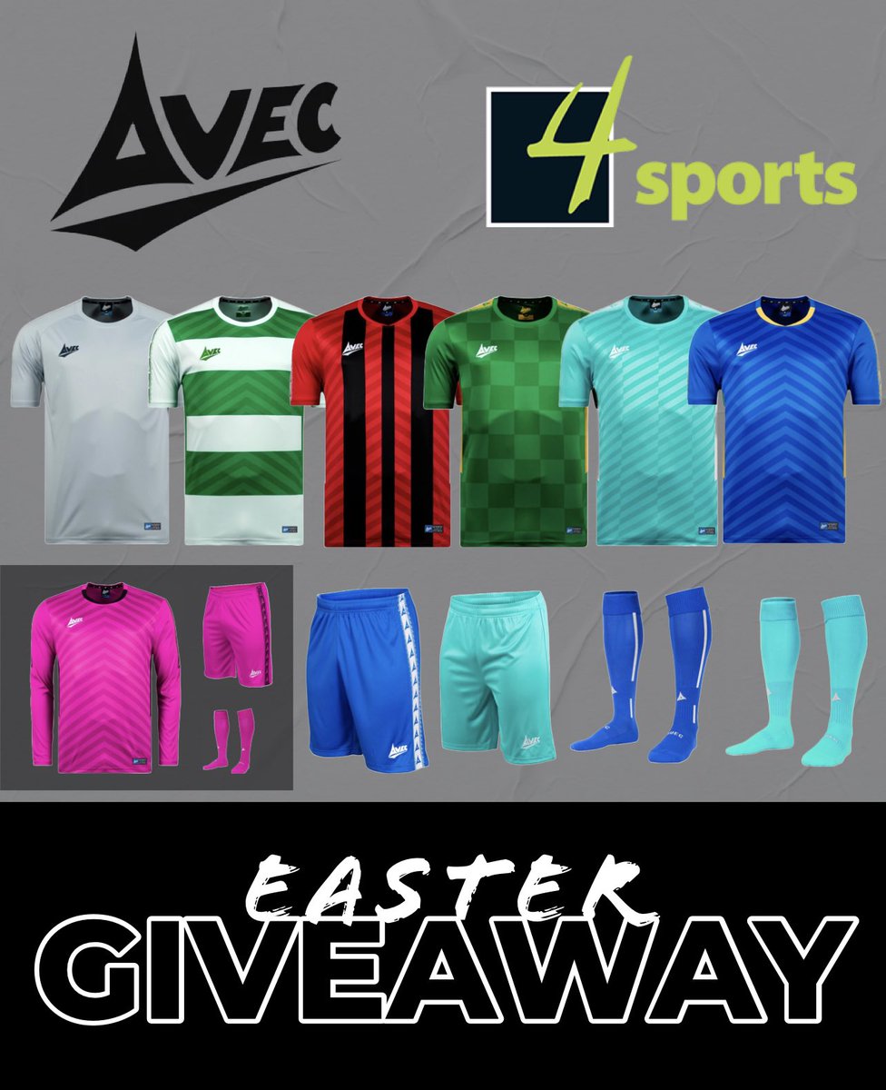 4sports (@4sportsgroup) on Twitter photo 🚨GIVEAWAY🚨
We have teamed up with <a href="/AvecSport/">Avec Sport</a> To be in with a chance of winning 15 Shirts, Shorts and Socks of your choice simply:
• Follow <a href="/AvecSport/">Avec Sport</a>
• Retweet tagging <a href="/4sportsgroup/">4sports</a> and <a href="/AvecSport/">Avec Sport</a>
• Tag your club in the comment section
Ends Monday Midday 🐐 🚨GIVEAWAY🚨
We have teamed up with <a href="/AvecSport/">Avec Sport</a> To be in with a chance of winning 15 Shirts, Shorts and Socks of your choice simply:
• Follow <a href="/AvecSport/">Avec Sport</a>
• Retweet tagging <a href="/4sportsgroup/">4sports</a> and <a href="/AvecSport/">Avec Sport</a>
• Tag your club in the comment section
Ends Monday Midday 🐐
