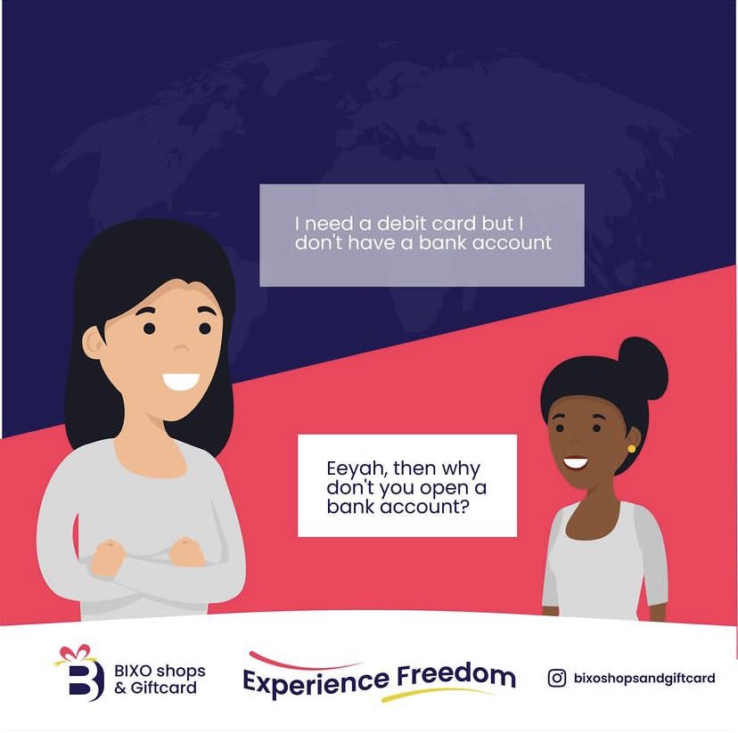 BixoSGC's tweet photo. Enjoy all the features of a prepaid card and MORE, without a bank account. 

Reserve yours now: https://t.co/XGEP7pUQAs 

#CashXpressCard #Cameroon #Africa #ByAfricansForAfricans #Sendgifts #BixoshopsandGiftCard #CashXpress #BIXOSoftLaunch #ShopAndGiftEffortlessly #Fintech https://t.co/DAtd7oAyTr