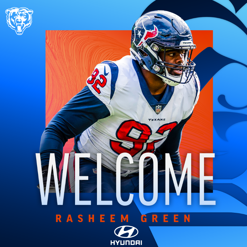 ChicagoBears's tweet photo. He's a mean, Green, fighting machine 😤

Welcome to Chicago, @ras_green!