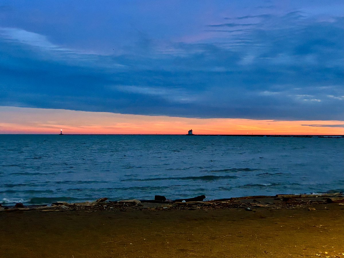 The Jewel of the Port awaits the dawn of a new day!  #lorainohio #lorainlighthouse #lakeerie #jeweloftheport