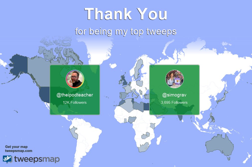 Special thanks to my top new tweeps this week <a href="/theipodteacher/">Jon Smith</a>, <a href="/simograv/">S.Gravina</a>