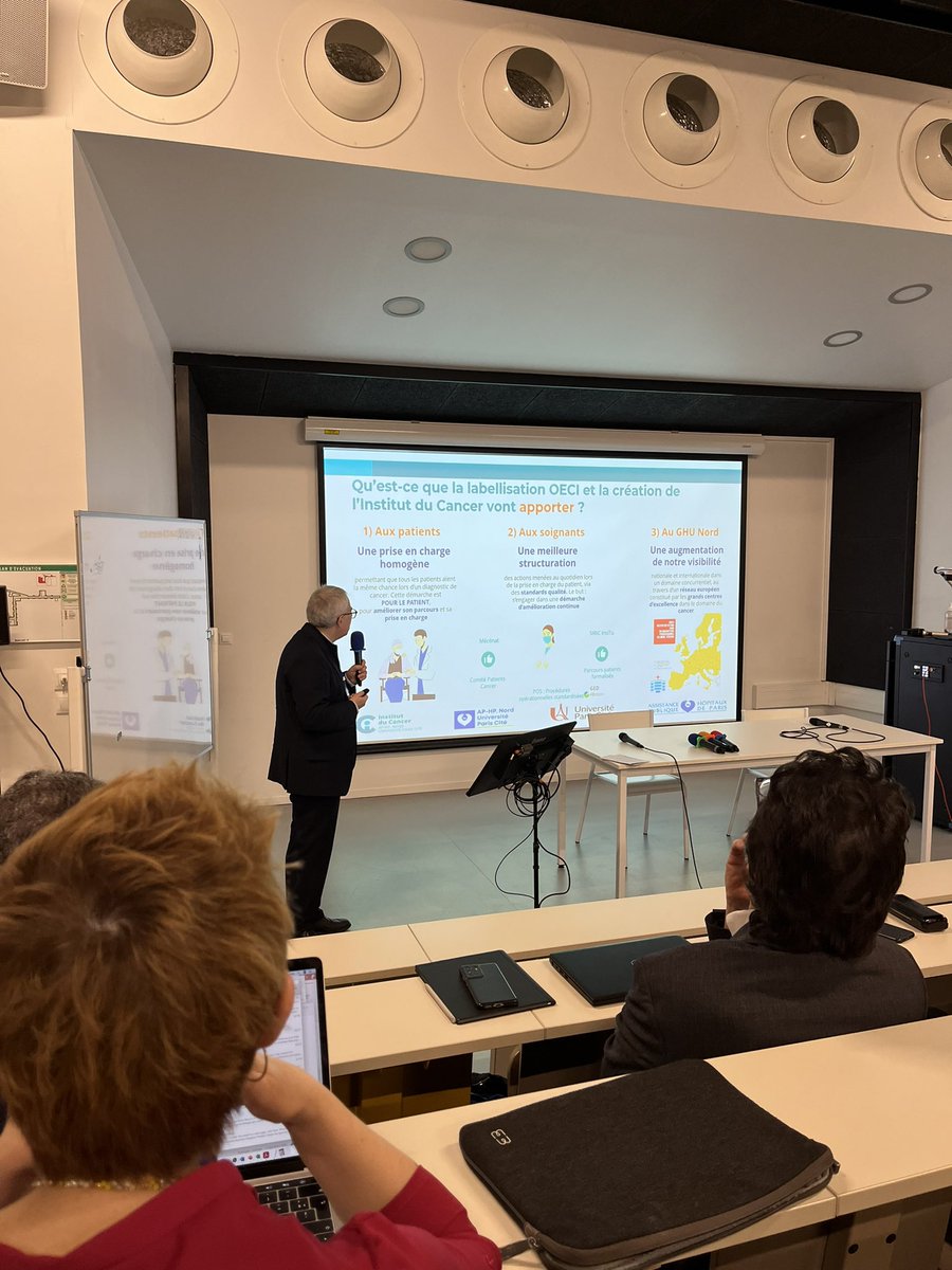 hopitalbeaujon's tweet photo. L’Institut du #cancer @APHP Nord @univ_paris_cite était présent à la #MOSAICDay à l’invitation du @fhu_mosaic ! Bravo pour l’organisation de cette journée qui fait rayonner la recherche sur le #cancer #innovation #imagerie #IA @gzalcman @CelesteLebbe @valerie_paradis https://t.co/wjbwCPDmTv