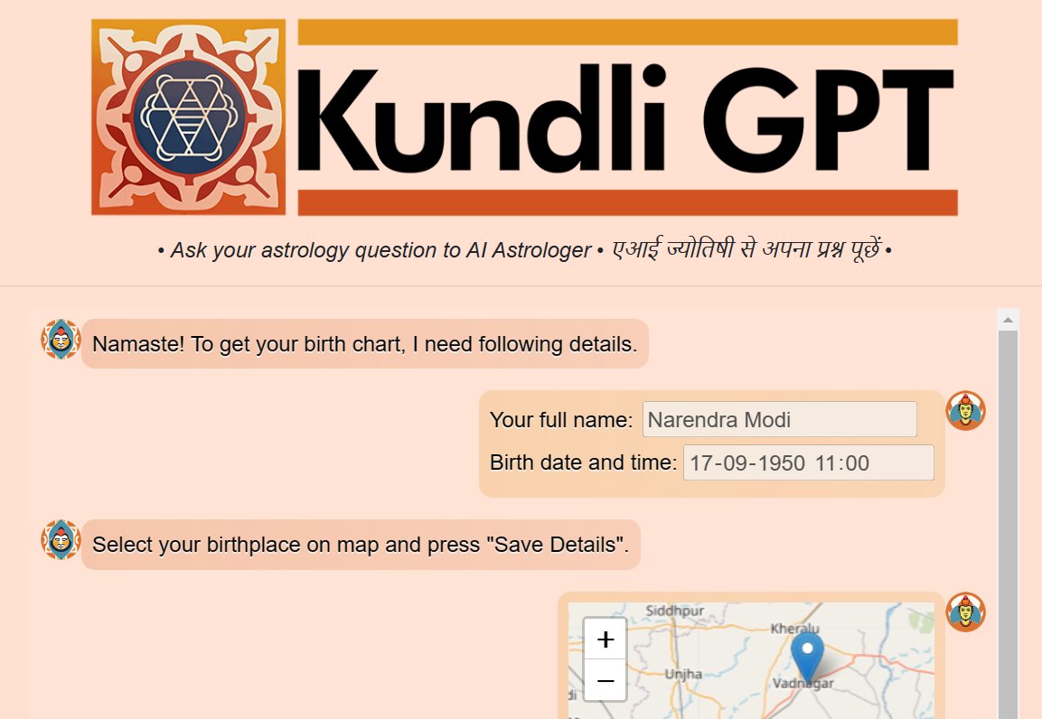 _raj_s_'s tweet photo. Are you ready for a mind-blowing astrological experience? 🤯🌟🔮 Introducing https://t.co/HmXYjzbWbz - the GPT based AI Vedic Astrologer Chatbot website! 😱👀

1/ https://t.co/feO7MpkzIm