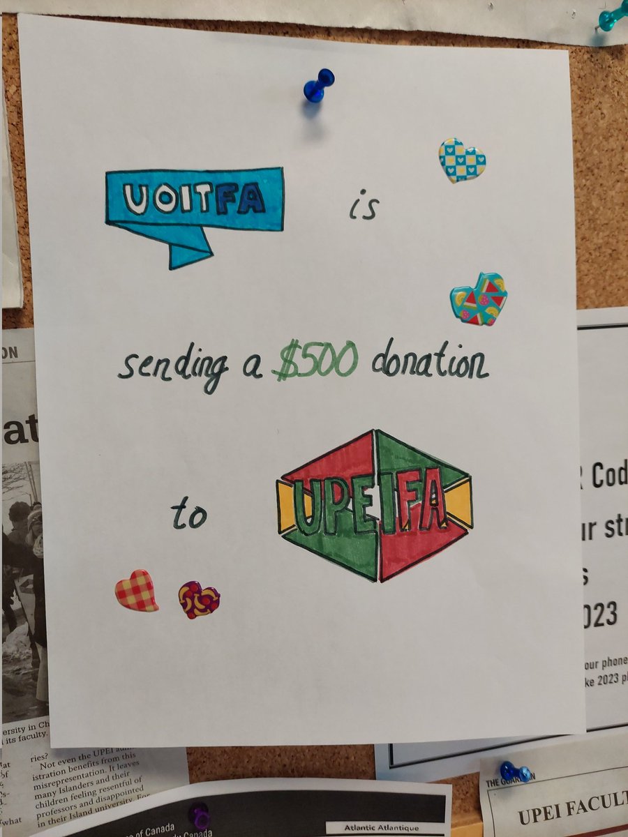 Thank you <a href="/UOITFA/">UOIT Faculty</a>!  #upeifa