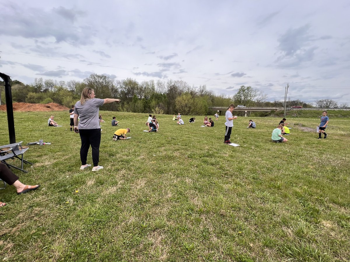 3rd grade is working on TN Ready review with a cross-curricular egg hunt. 💜 #LearningIsFun #3rdGrade