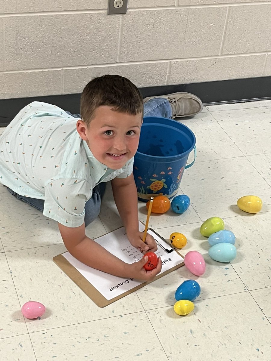 When it rains on sight word egg hunt day, you get creative!