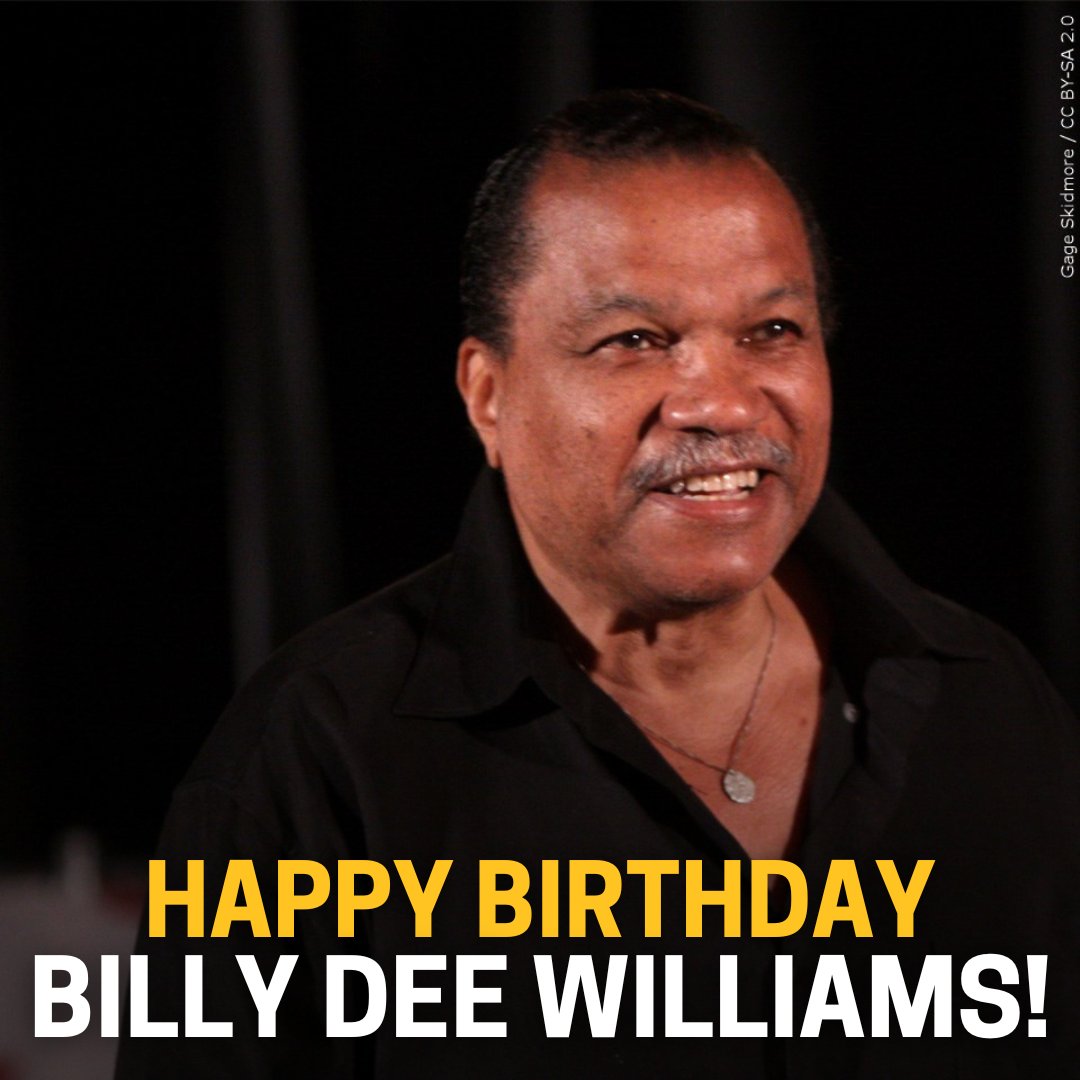 Happy Birthday to Billy Dee Williams, best known for playing \"Lando Calrissian\" in the \"Star Wars\" franchise. 