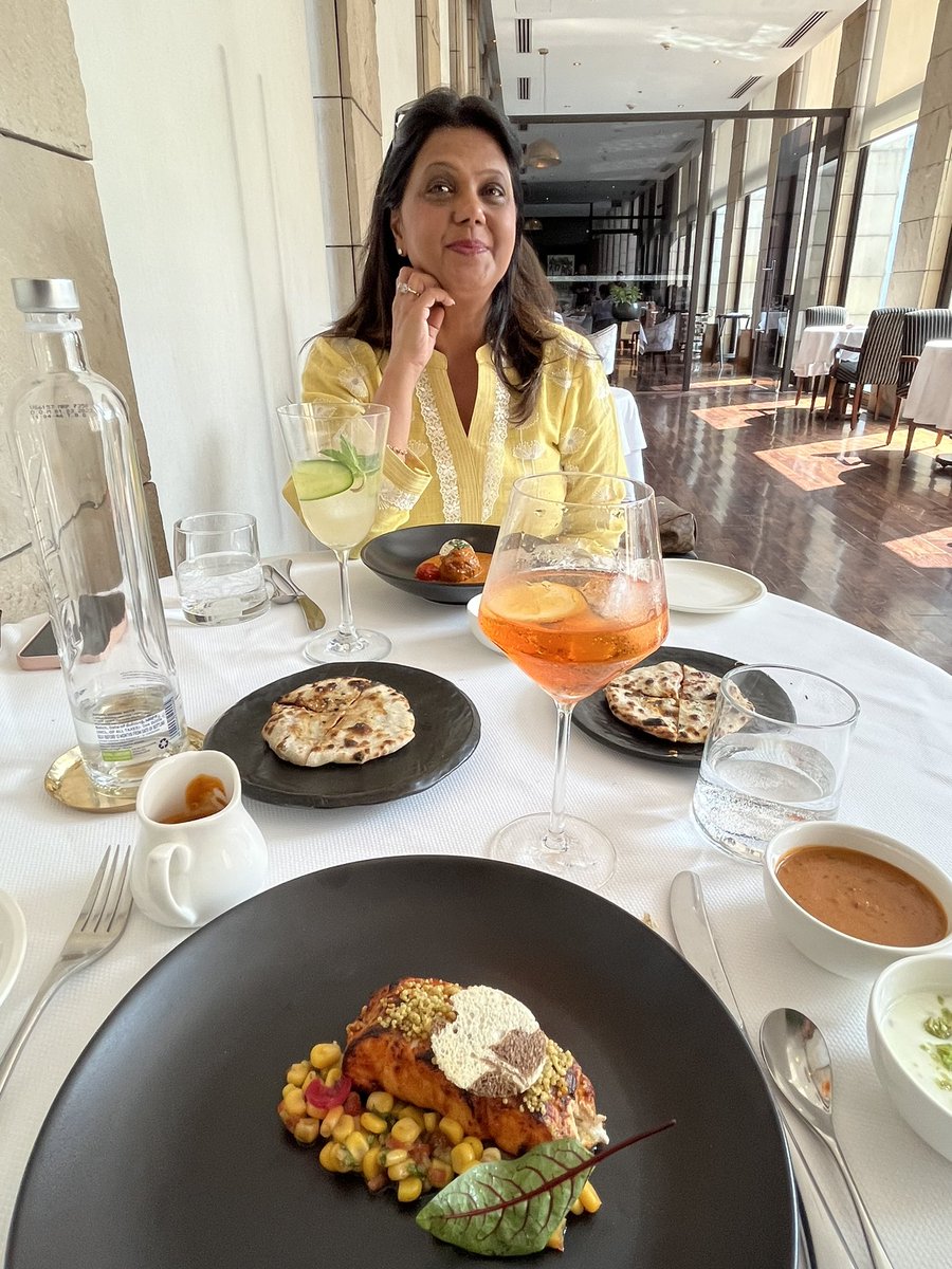 A lovely experience having lunch prepared by a Michelin star chef. Delicious and very innovative. Excellent presentation 🥂
<a href="/Indian_Accent/">Indian Accent</a> 
<a href="/shantanumehrotr/">Shantanu Mehrotra</a>