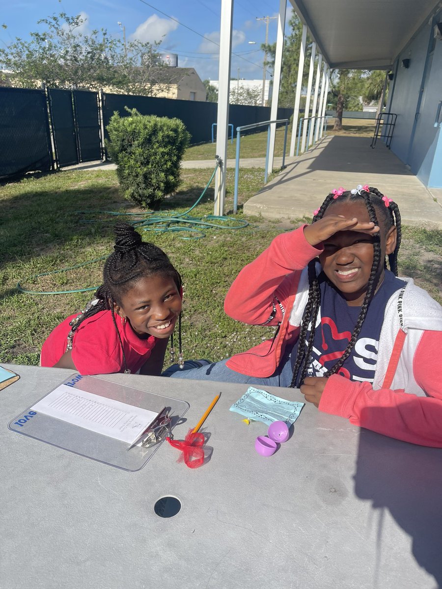 Easter Egg Hunt with reading questions hidden inside….&amp; some candy as a reward 🥚🍭