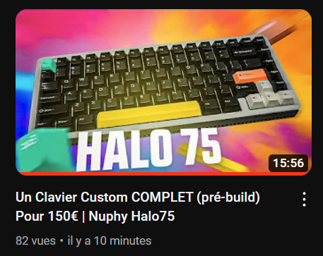 La nouvelle vidéo est sortie !