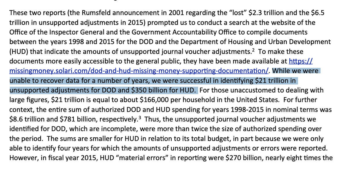 SenseReceptor's tweet photo. Also interesting to note re: Skidmore is he was the one, along with Catherine Austin Fitts, who brought to light the fact the federal gov't (specifically DOD) has on its books tens of trillions in unauthorized spending: 

Report: https://t.co/agrss0gcAs

Post: https://t.co/ZNNVNpVzQw