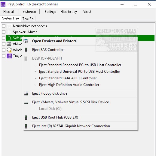 majorgeeks's tweet photo. New! TrayControl allows you to control the visibility of #Systray #app icons through a straightforward command center.
https://t.co/EkJHnmpCwk #freeware https://t.co/iBMI4RnHgk