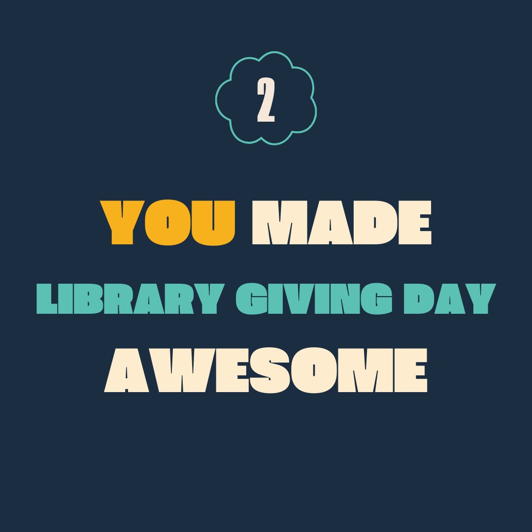SJPLF's tweet photo. THANK YOU for your support of the Library during #LibraryGiving day
Your gift can go twice as far by easily checking if your employer will match your donation: https://t.co/mRzHjExfdD https://t.co/NysnOGT1qP