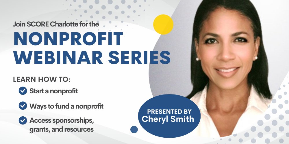 SCORECharlotte's tweet photo. FREE Online Webinar - 21 Ways to Fund a Nonprofit - April 18th 12:00pm- 1:30pm
https://t.co/ANuSaYCLat https://t.co/tkkdfgAxnr